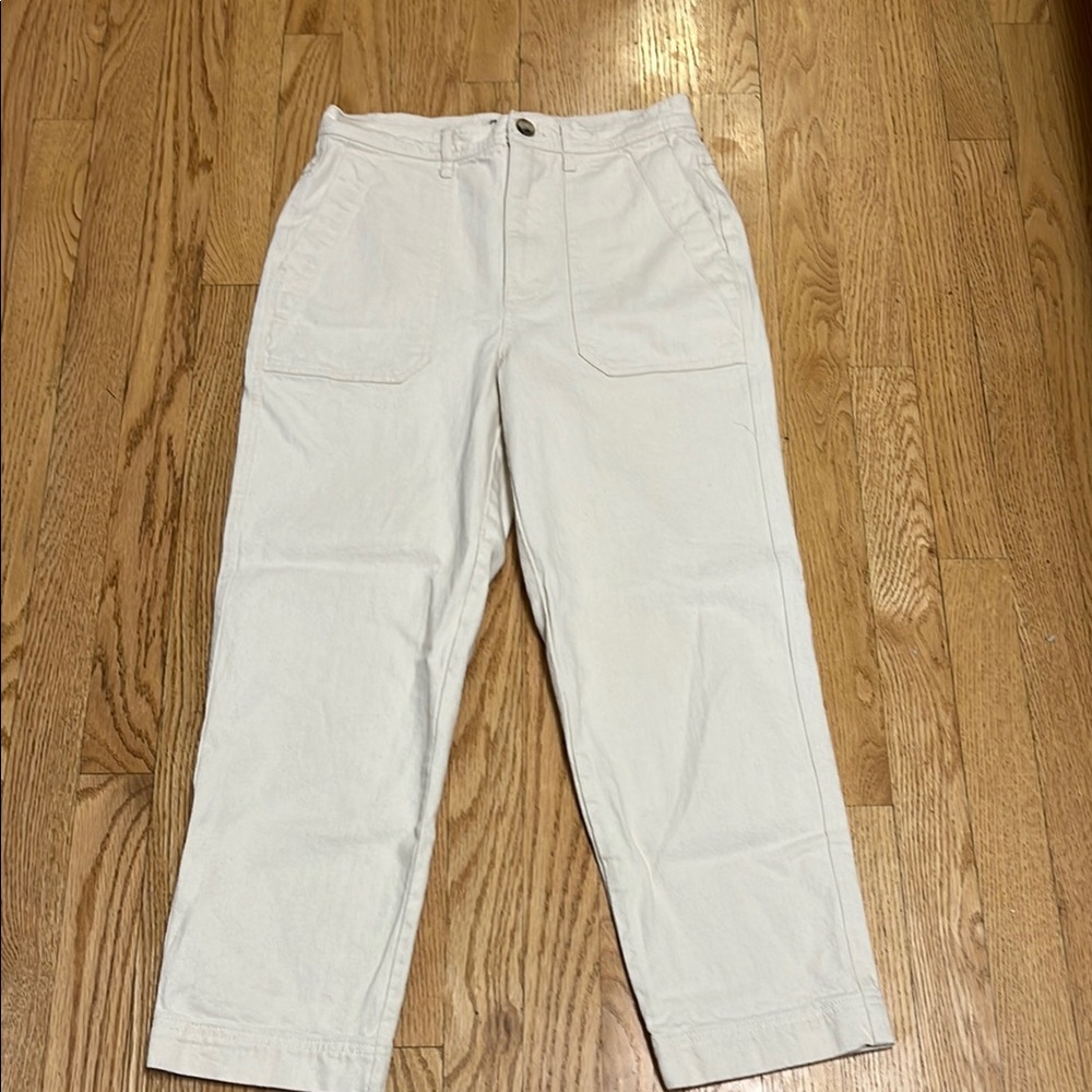 Madewell Cream cotton Pants size 26